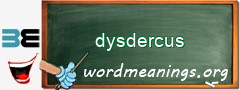 WordMeaning blackboard for dysdercus